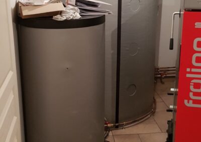 Réseau de plomberie avec équipements sanitaires