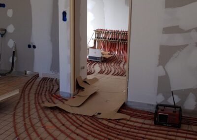 Installation de plomberie dans un logement