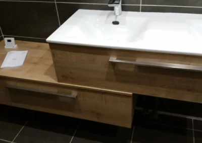 Équipement de plomberie après installation