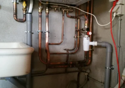 Installation sanitaire ou réseau de plomberie