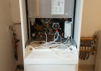 Équipement ou installation de plomberie en intervention